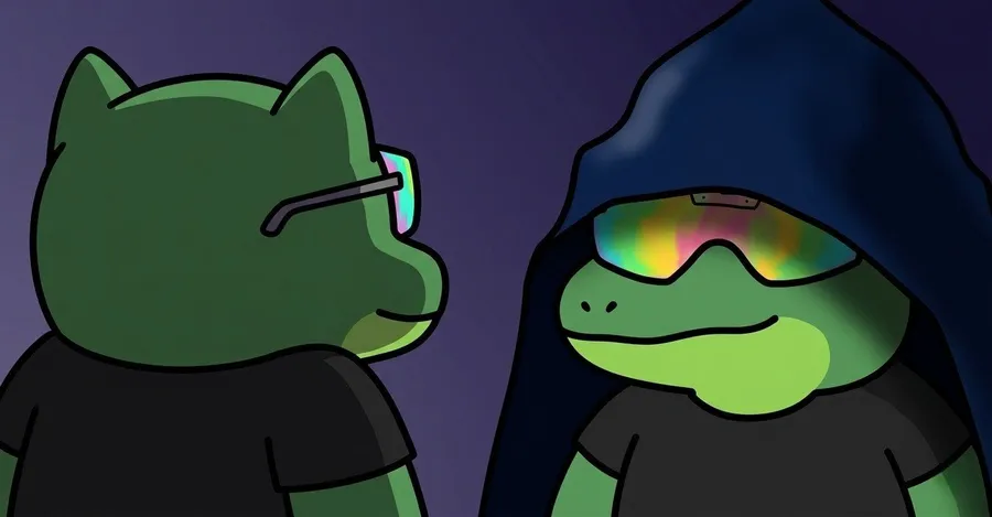 Two ANOXX figures standing together in the dark